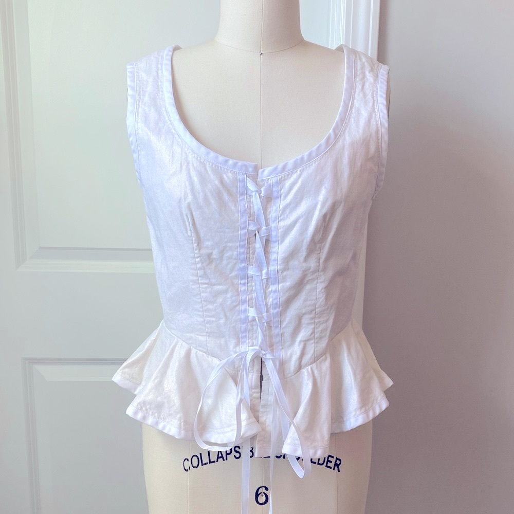 Handmade Renaissance Colonial Peplum Corset